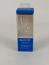 Radioshack AUVIO White Wired Stereo Earbuds W/ Flat Cable 3.5mm Jack No Mic