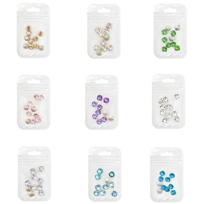 10pcs Pointed Bottom Nails Art Rhinestones Nail Decoration 3D Nails Charm Craft