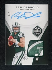 2018 Panini Limited Rookie Emerald Spotlight 2/5 Sam Darnold #102 Patch Auto 1l7