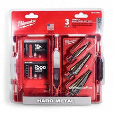Milwaukee 48-89-9291 3 Piece Cobalt Step Drill Bit Kit Set ( #1 #4 #9) 3 Pcs