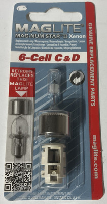 Maglite Flashlight Part 6 Cell C & D Mag-Num Star II Xenon Bulb Lamp 107-000-710