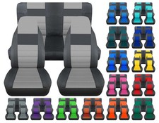 Front And Rear Car Seat Covers Fits 1985-2006 Jeep Wrangler Yj-tj-lj Nice Colors