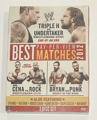WWE BEST PAY-PER-VIEW MATCHES 2012 3-DISC BRAND NEW FACTORY SEALED DVD