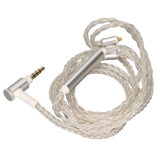 Earphone Upgrade Cable Silver Plated MMCX Headset Cord Clear Bass Elbow Plug For - Picture 12 of 12