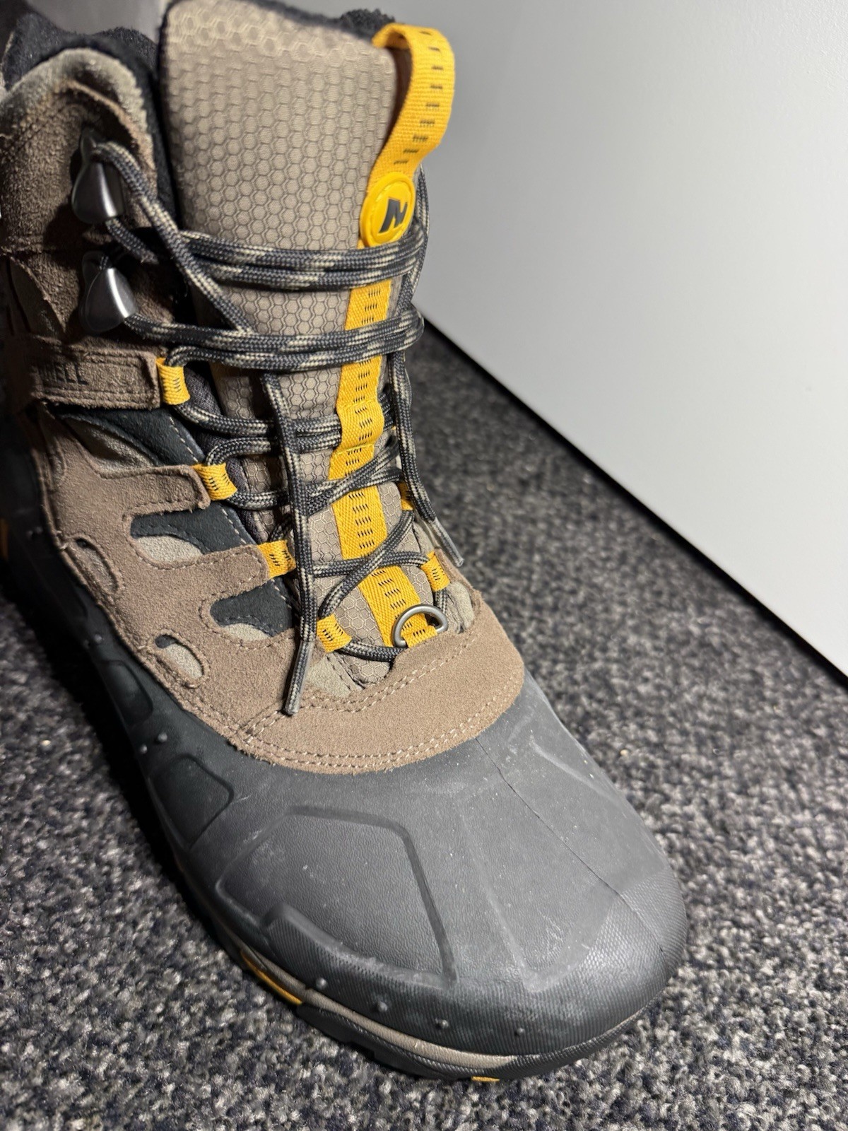 Stivali Merrell Moab Polar impermeabili isolati da uomo US 10 marrone pietra J41915 Y3