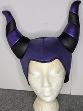 Disney Maleficent Costume Headpiece Horns Plush Velvet Adult Halloween Cosplay