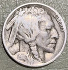 1916 Buffalo nickel, nice FINE details coin, original surfaces, reverse rim cuts