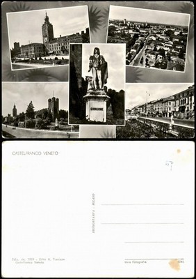 Cartoline Castelfranco Veneto Mehrbildkarte mit Ortsansichten 1960