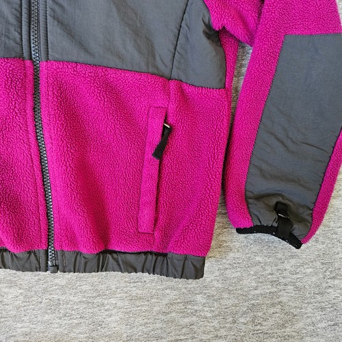 The North Face girls Fleece Jacket XS Pink And Black/Gray Full Zip - Picture 5 of 13