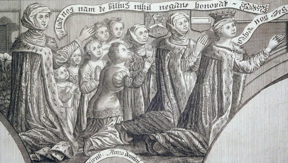 Radierung, Friedrich V. von Hohenzollen, A. Nunzer, 1731, Heilsbronn - Bild 4 von 4