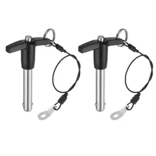 2Pcs T Handle Lock Pins,10x40mm Usage Length Push-Button Quick Release