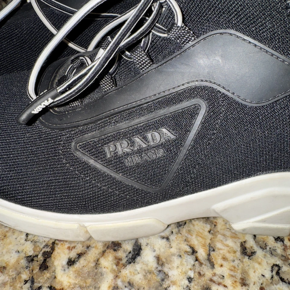 womens prada sneakers, Black - Image 2 of 4