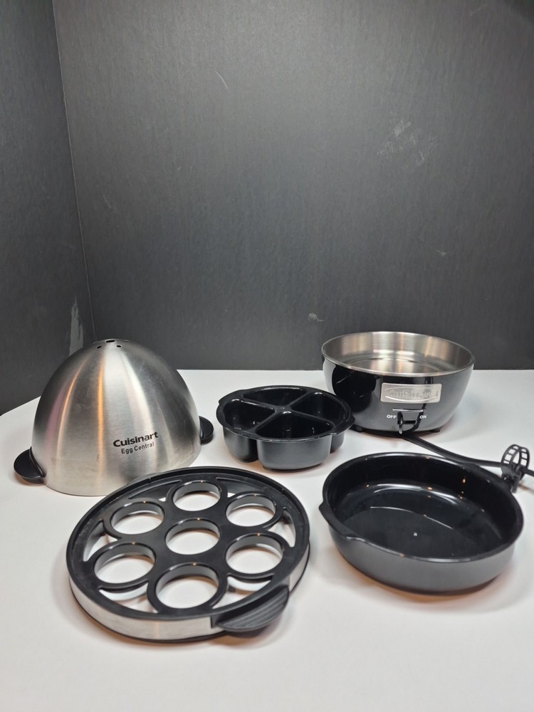 Cuisinart Egg Central Egg Cooker Brushed Stainless Steel And Black CEC-10