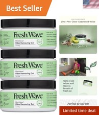 Odor Removing Gel, 7 oz., Pack of 3 - Odor Absorbers for Home, Safer Odor Rel...