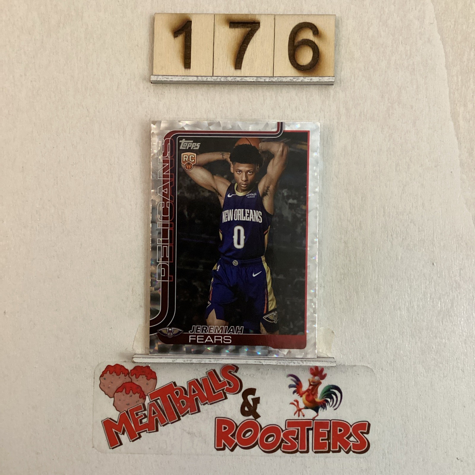 2025-26 Topps Basketball Jeremiah Fears #207 Rookie Crackleboard Foil