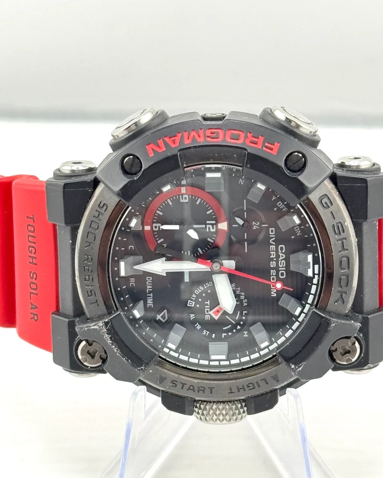 Casio G-shock Frogman GWF-A1000-1A4 Black with red band - Image 3 of 4