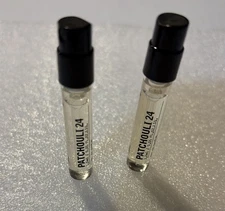 2x Le Labo Patchouli 24 Eau de Parfum EDP Sample Vial 0.05oz 1.5ml