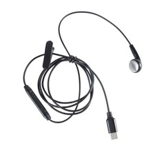 Type C Headsets Earpiece In Ear Single Earbud Earphone Extension Line with