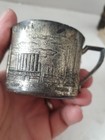 Vintage Chicago 1933 - 1934 World's Fair Souvenir Cup  Shure Co.  Silver Plate  — photo 3