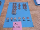 (32) Buffalo Nickels  circulated full date  9 different years  FREE SHIP!