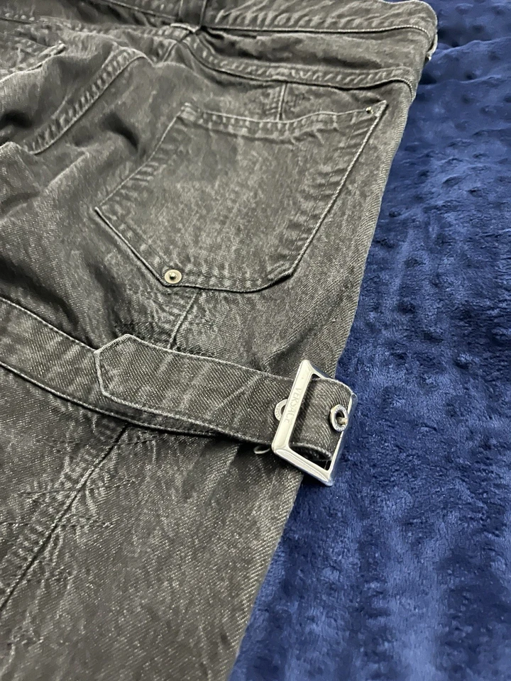 Pantalones de diseñador Versace Jeans Couture ITALIA para hombre talla 36 50 algodón negro vintage Foto 4 de 4