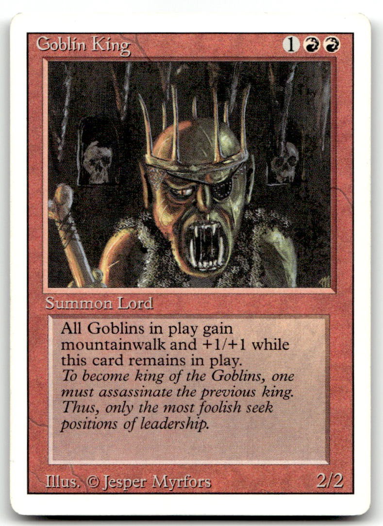 Goblin King (HP) Revised Edition 3ED Magic MTG