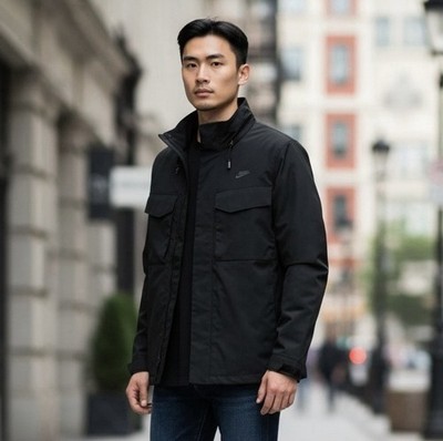 Nike Premium Essentials Men s M65 Utility Jacket, Black, Small, NWT $170 Retail