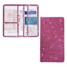 Kewucn Leather Registration Insurance Holder Large-Red