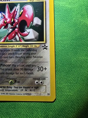 SCIZOR WOTC BLACK STAR PROMO 33 NEAR MINT | eBay