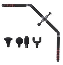 Bow Trigger Point Massage Cane for Self Back Massager for Muscle and Pain Black