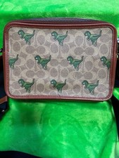 COACH Dinosaur Shoulder Bag Brown from Japan