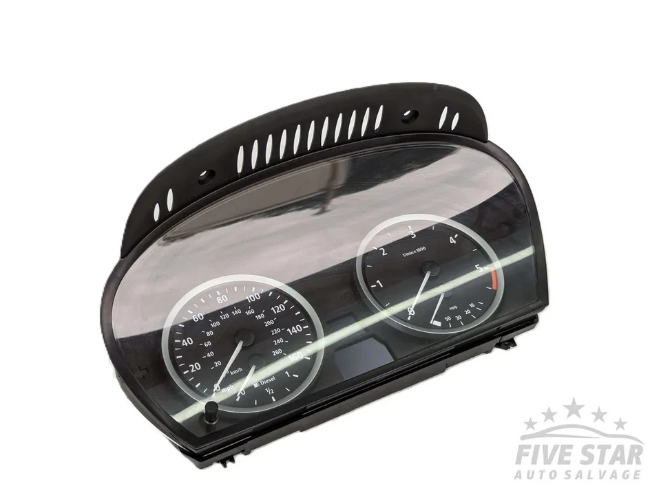 BMW 5 Series Speedometer Instrument Cluster 535d Diesel 200kW (272 HP) 2007 - Image 2 of 4