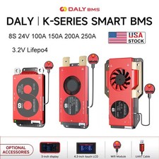 DALY Smart BMS 8S 24V 100A 150A 200A 250A LiFePo4 BMS with Bluetooth Module lot