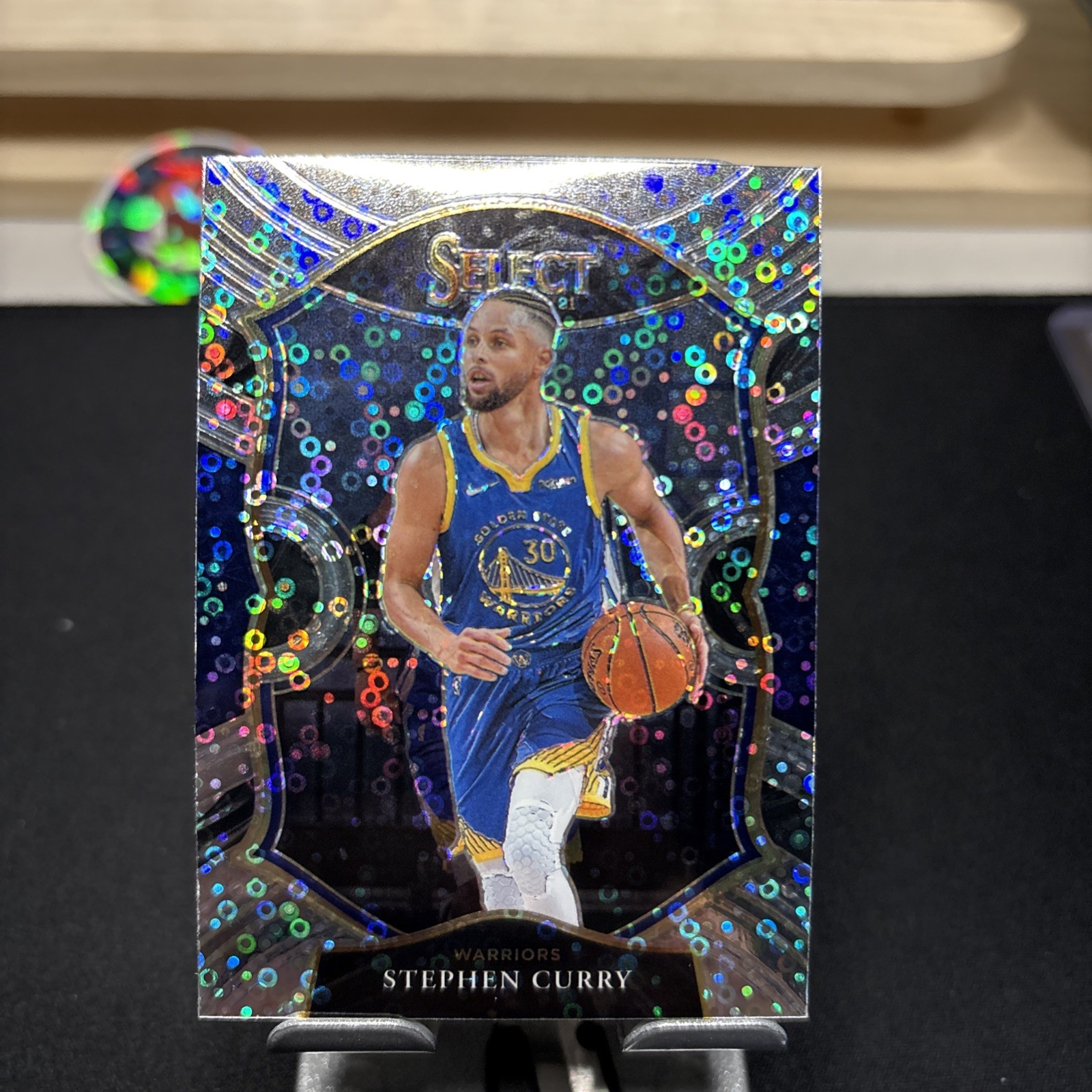 STEPHEN CURRY 2020-21 SELECT CONCOURSE DISCO PRIZM WARRIORS Q5375