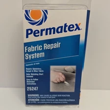 Permatex 25247 Fabric Repair Kit Fix Upholstery Carpet Clothing Fabrics Seats