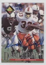 1994 Classic Pro Line Live Auto /1130 Donnell Bennett Rookie Auto RC