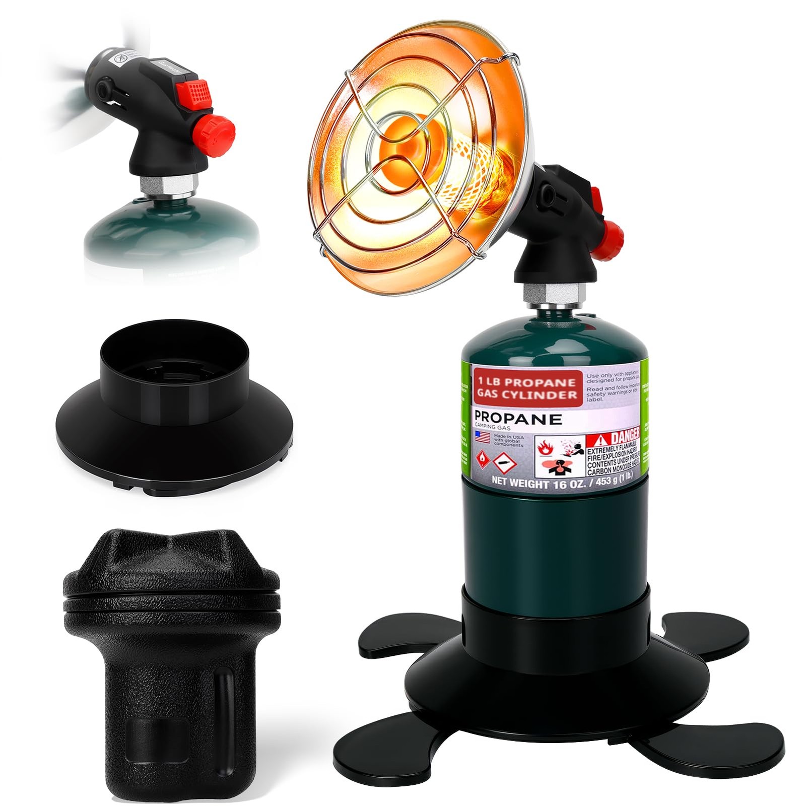 For Camping, Outdoor Small Space Patio Heater, Cordle...