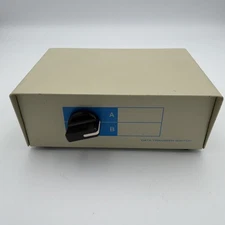 Vintage DB25 Data Transfer Switch A/B Manual Parallel Port Selector