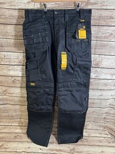 Dewalt Work Trousers 36 Inch Waist Pro Stretch 33 Leg  Black