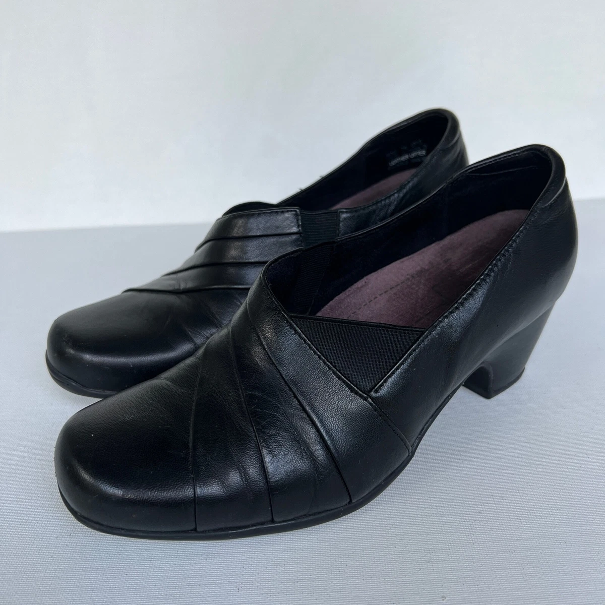 Clarks heeled hotsell loafers