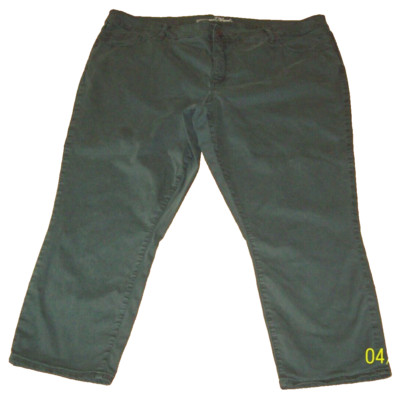 Universal Thread Olive Green SKINNY CROP Pants Size 22W WAIST 46''  INSEAM 24.5''