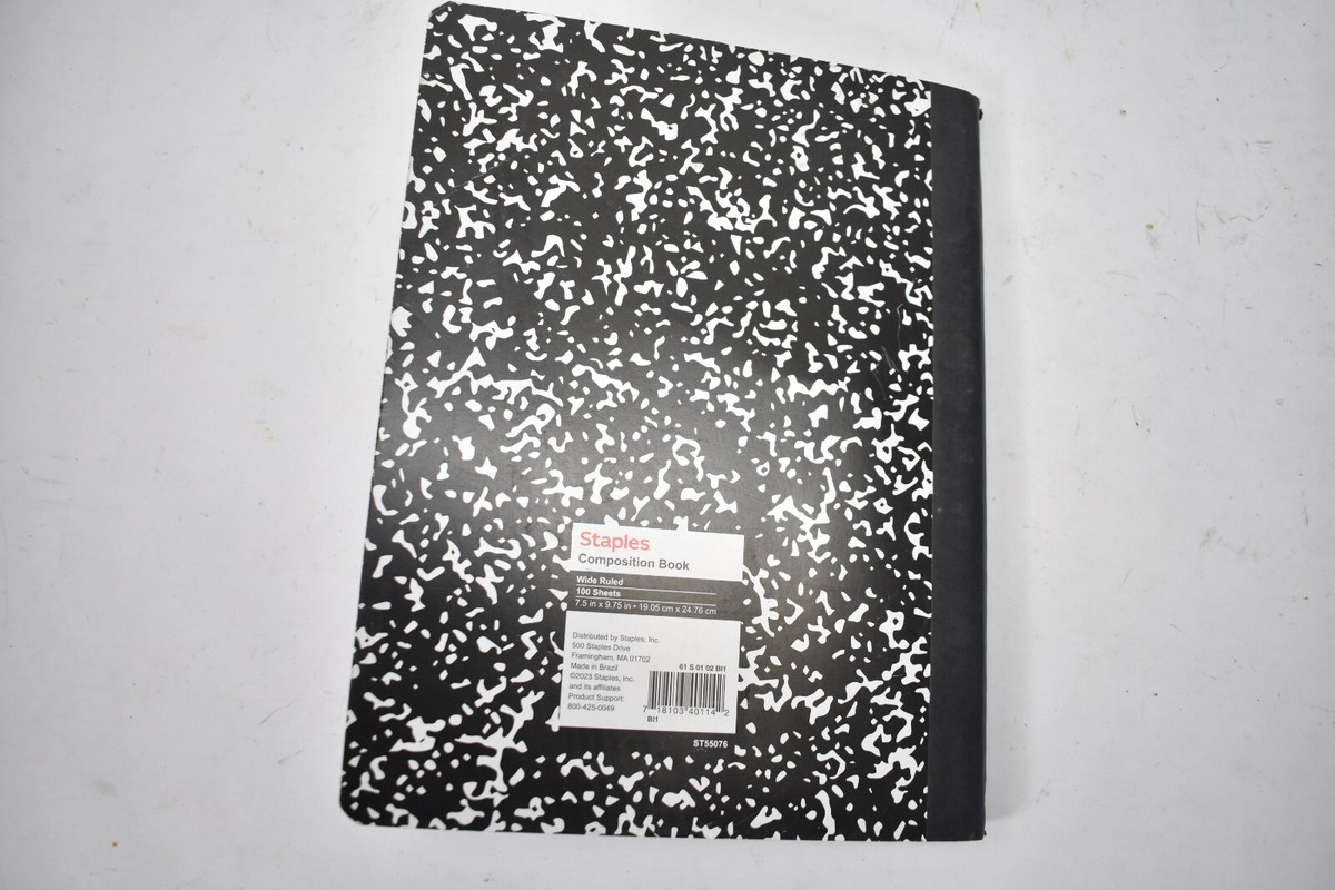 Lot of 7 Staples Composition Notebooks 36 Pages 7