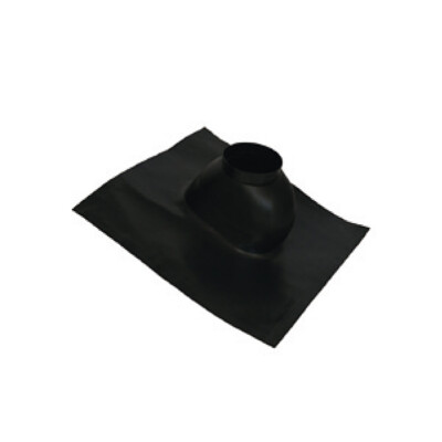 TTC Abgas Kunststoff Universaldachpfanne 7-48° schwarz Elastomere DN 80/125