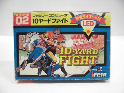 NES -- 10-Yard Fight -- Fake box. Famicom, JAPAN Game. IREM. 10370