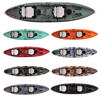 Galaxy Kayaks Tahiti Tandem Einer Zweierkajak Sit on Top Angelkajak