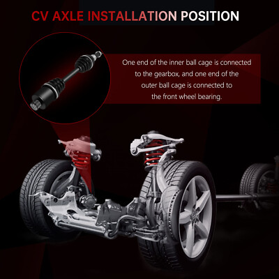 East Lake Front CV Axle Replacement Set For Polaris Scrambler 400/500 & Sportsman Models (1995-2009)