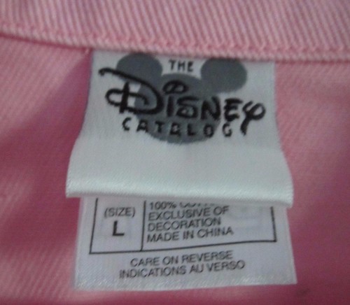 Disney Princesses Embroidered Pink Denim Jean Trucker Jacket Girls L Floral - Picture 7 of 8