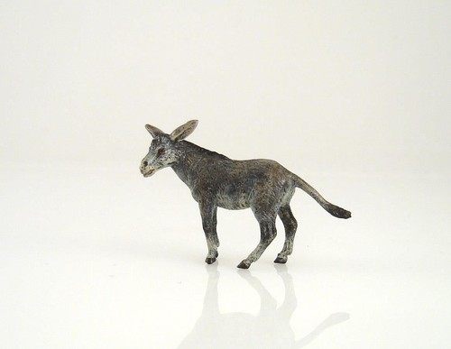 Franz Bergmann Workshop Vienna Austria DONKEY Cold Painted Bronze Brass horse