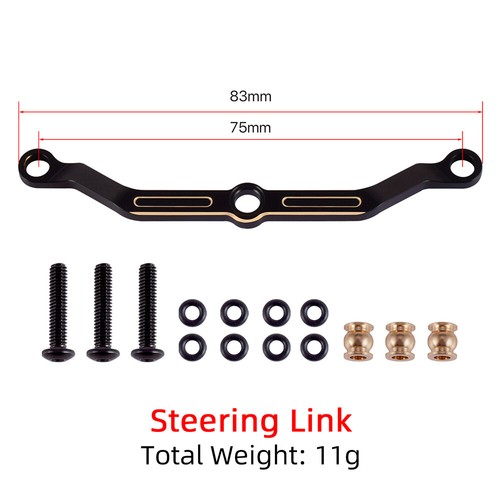 Bloques de rueda de cubierta diferente con nudillo de dirección de latón Alex para 1/18 Traxxas TRX4M - Imagen 23 de 27
