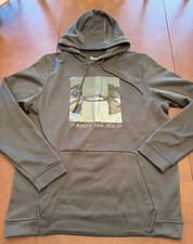 Men's Under Armour Icon BIG LOGO Heavy Weight Fleece Hoodie Sweatshirt -Large